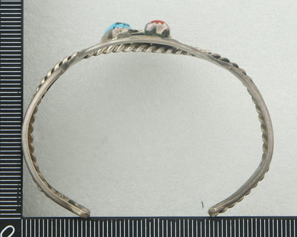 Vintage Navajo Bracelet 925 Silver Handmade Authentic Gemstone Traditional