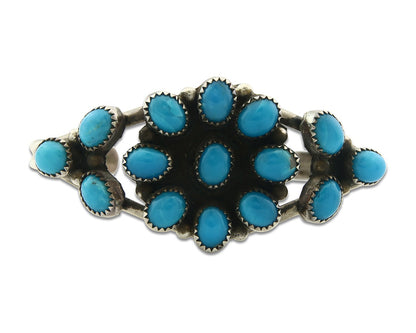 Vintage Navajo Bracelet 925 Silver Blue Turquoise Handmade