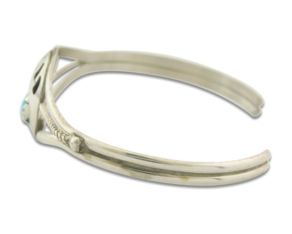 Navajo Bracelet 925 Silver Handmade Animal Claw Cuff Native American Artist C80s