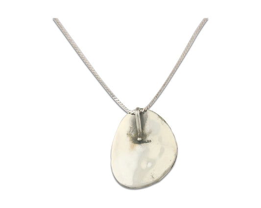 Navajo Sterling silver Necklace Turquosie Authentic Vintage Native American