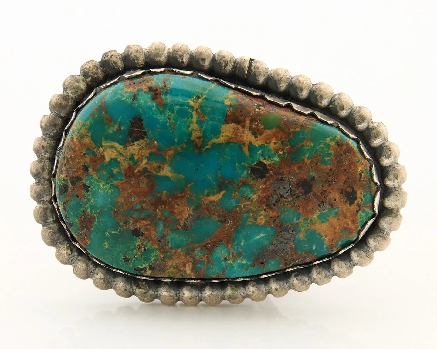 Men Navajo Ring Sterling Silver Vintage Native Artist Handmade Size 14