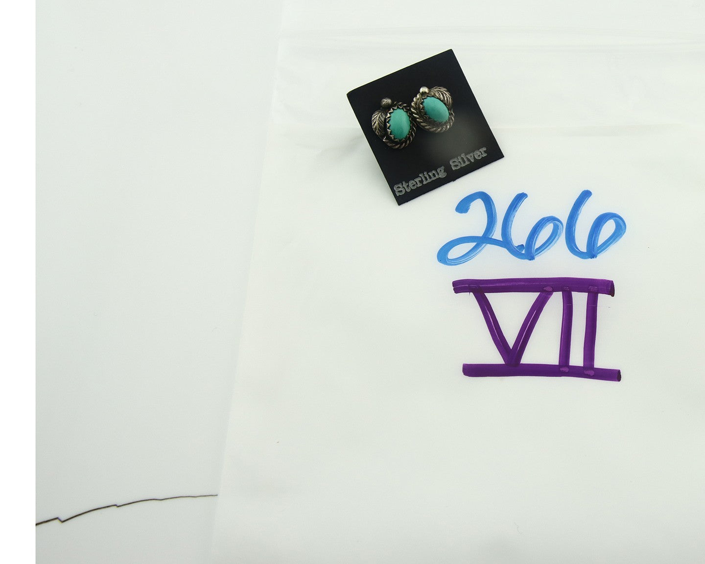 Navajo Earrings Sterling Silver Turquoise Vintage Stud Handmade