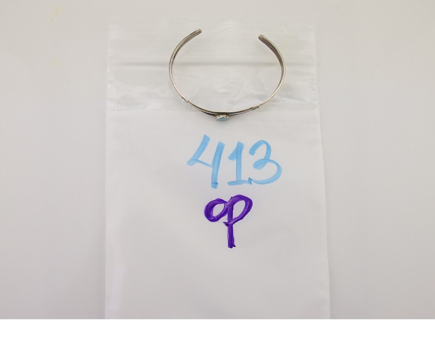 Navajo Hand Stamped Cuff Bracelet Turquoise 925 Silver Native American Artist