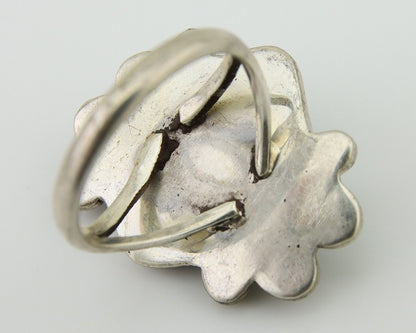 Navajo Handmade Ring 925 Silver Natural Arizona Turquoise Artist C.80's