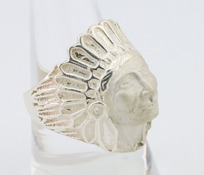 Indian Chief Ring 925 Sterling Silver SOLID CAST 925 STERLING SILVER Size 9.75