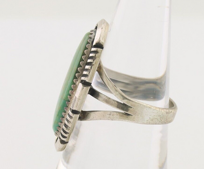Navajo Ring 925 Silver Natural Turquoise Artist Signed William Denetdale C.80's