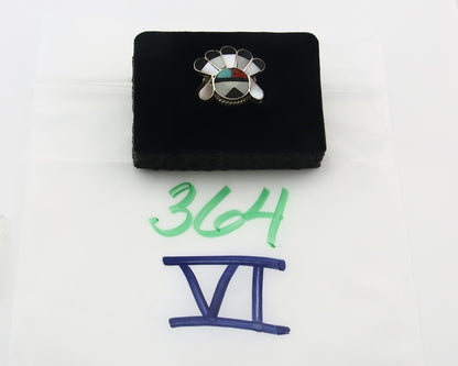 Vintage Zuni Ring 925 Sterling Silver Natural Gemstone Size 5.0