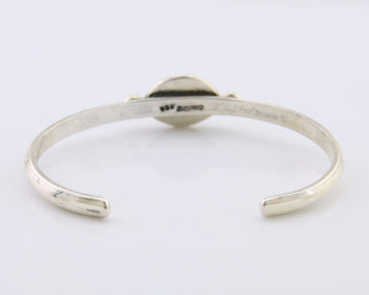 Navajo Bracelet 925 Silver Natural Turquoise Native American Artist C.80's