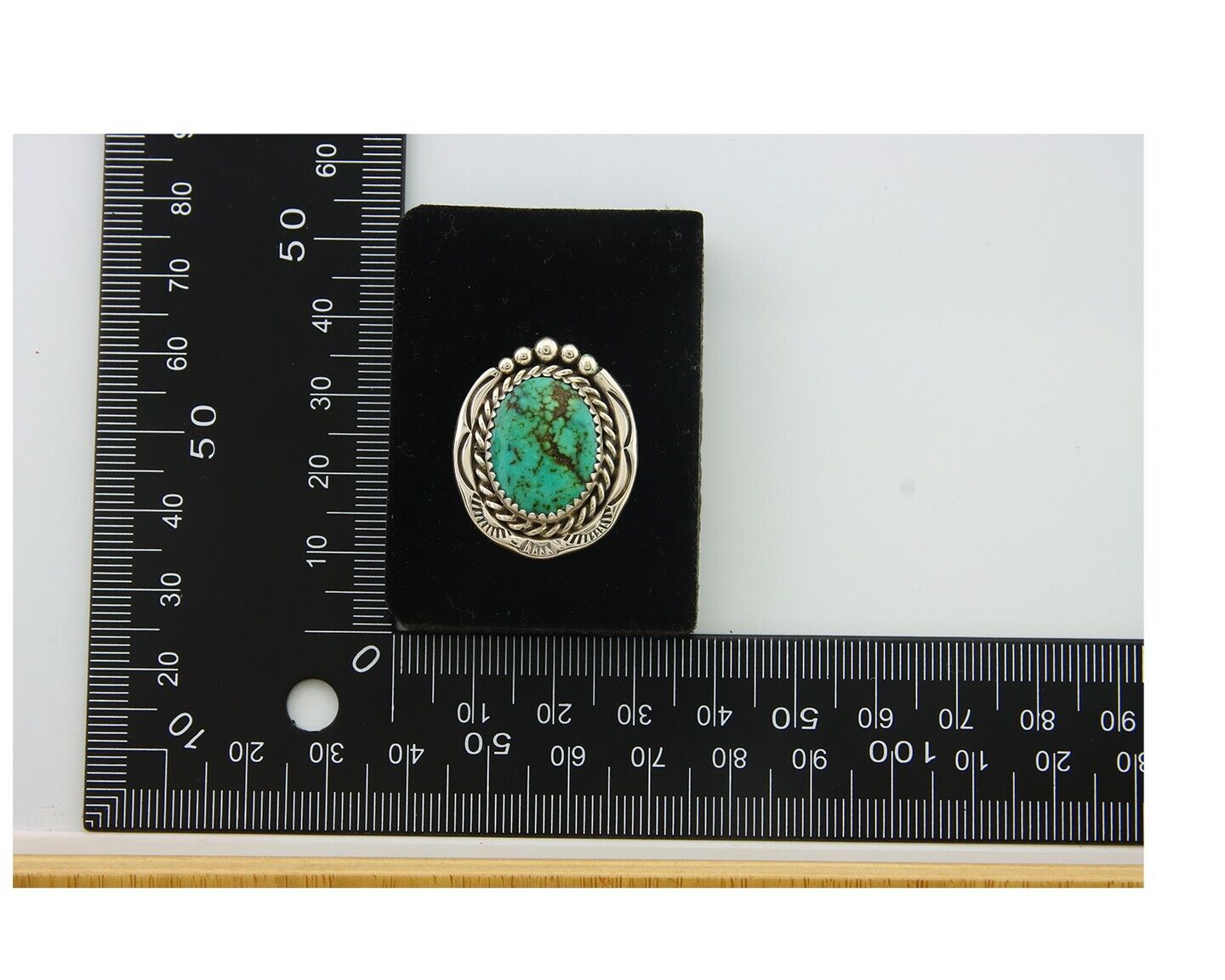 Navajo Earrings 925 Silver Natural Turquoise Native Artist C.80's