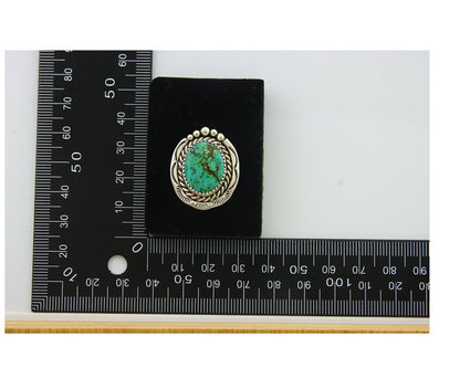 Navajo Earrings 925 Silver Natural Turquoise Native Artist C.80's