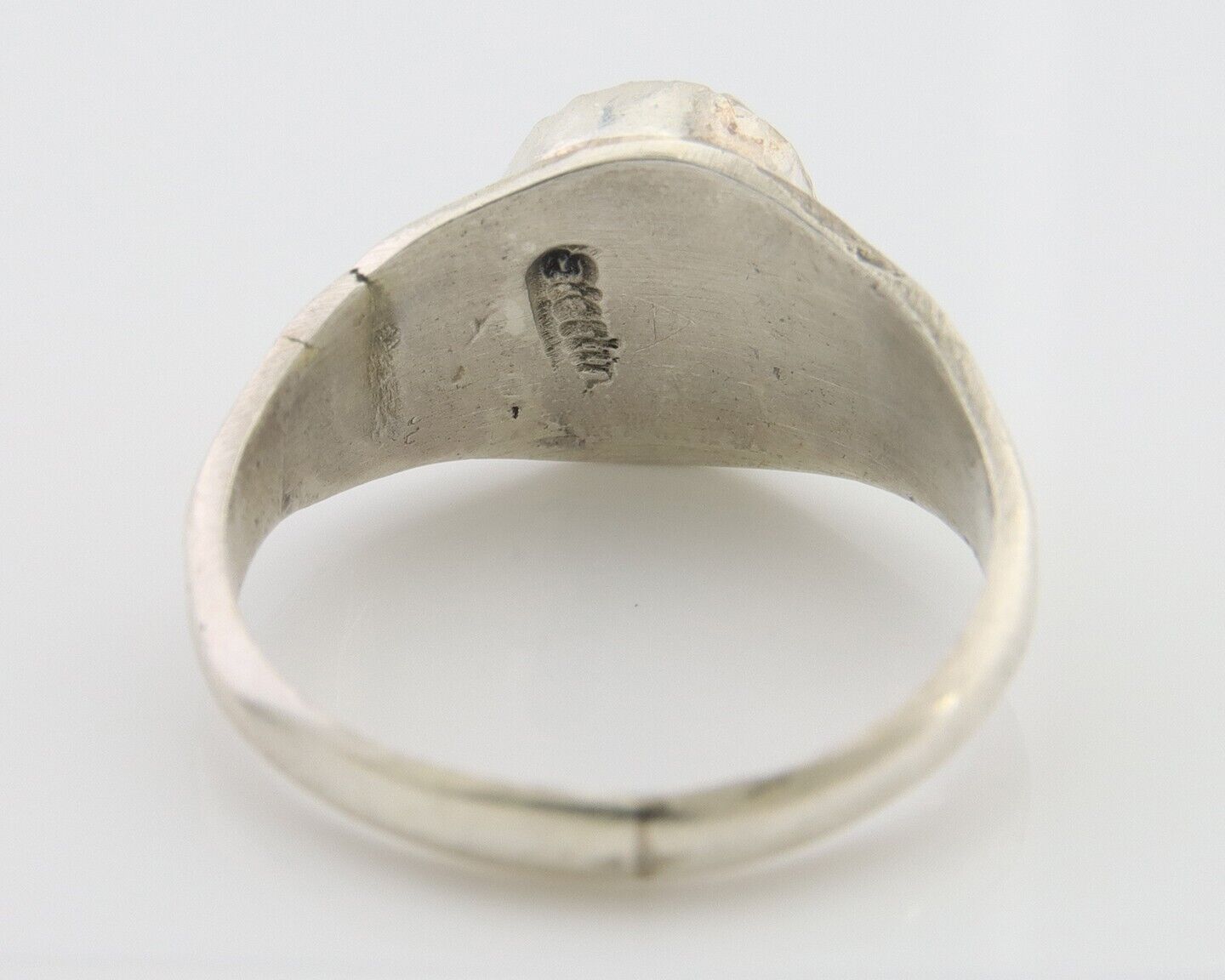Navajo Ring 925 Silver Natural Blue Turquoise Native American Artist C.80's