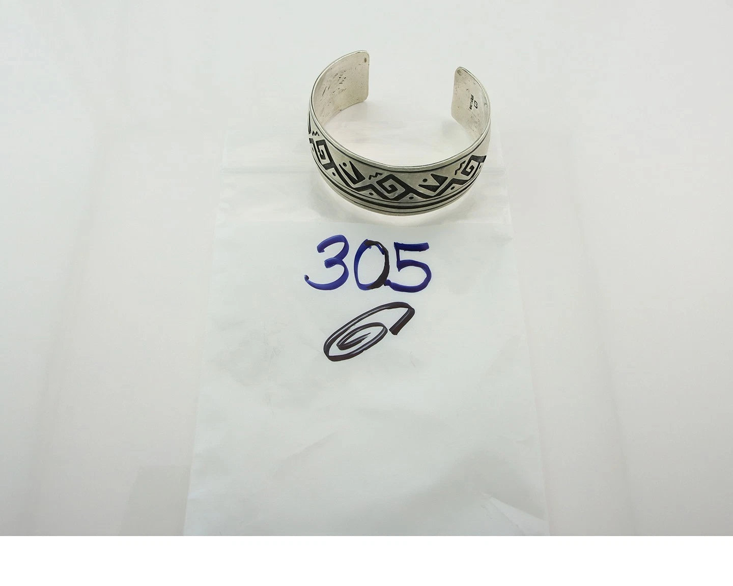 Navajo Cuff Bracelet 925 Sterling Silver Vintage Handmade Signed B Piaso