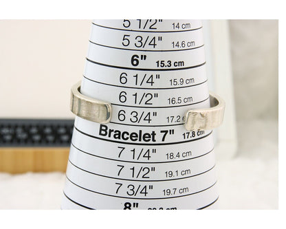 Navajo Bracelet 925 Silver Heavy Hand Stamped Signed Bruce Morgan C.80's