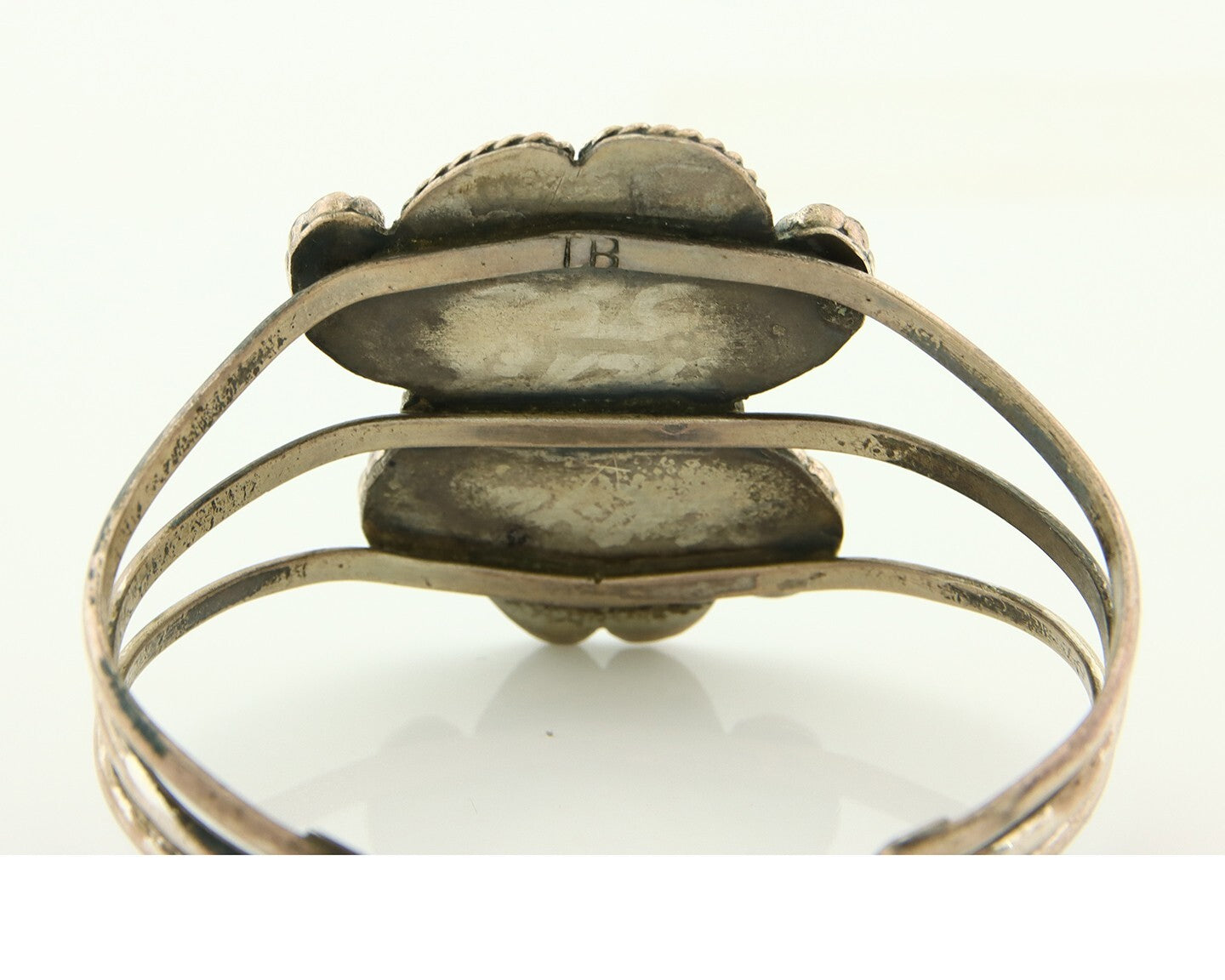 Vintage Navajo Bracelet 925 Silver Natural Blue Turquoise Native American Artist