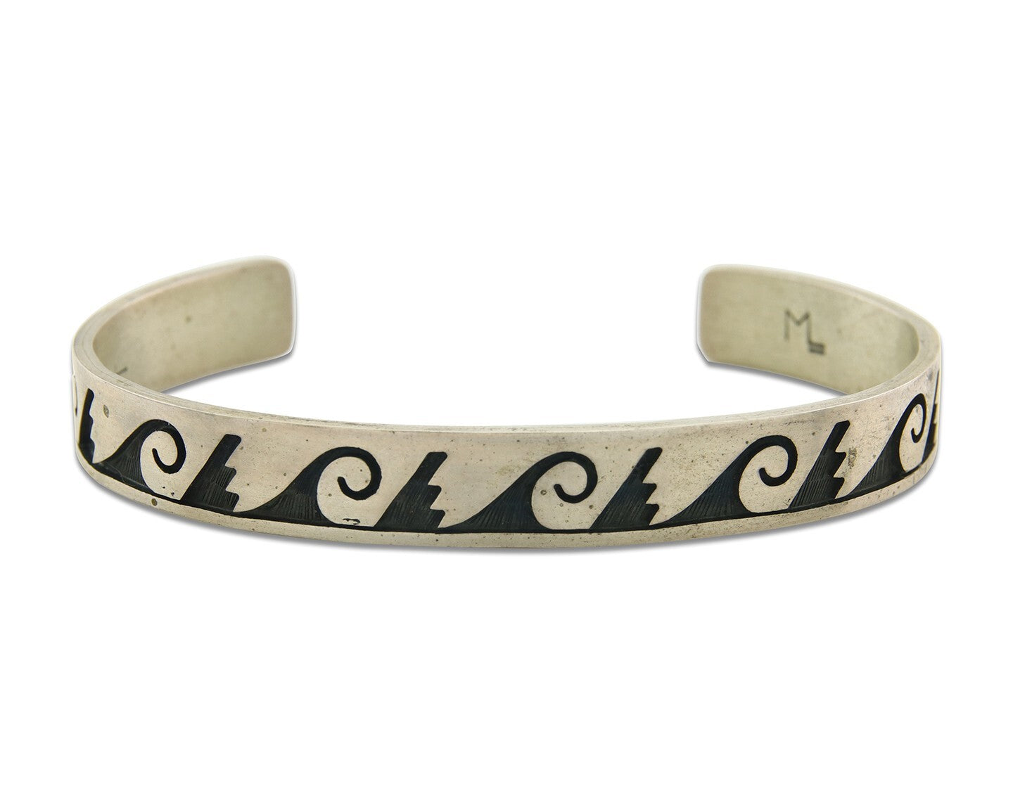 Vintage Hopi Bracelet 925 Silver Signed Effie Tawahongva & ML Authentic