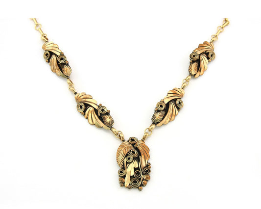 Navajo Necklace Sterling Silver & Gold Authentic Vintage Signed Justin Morris
