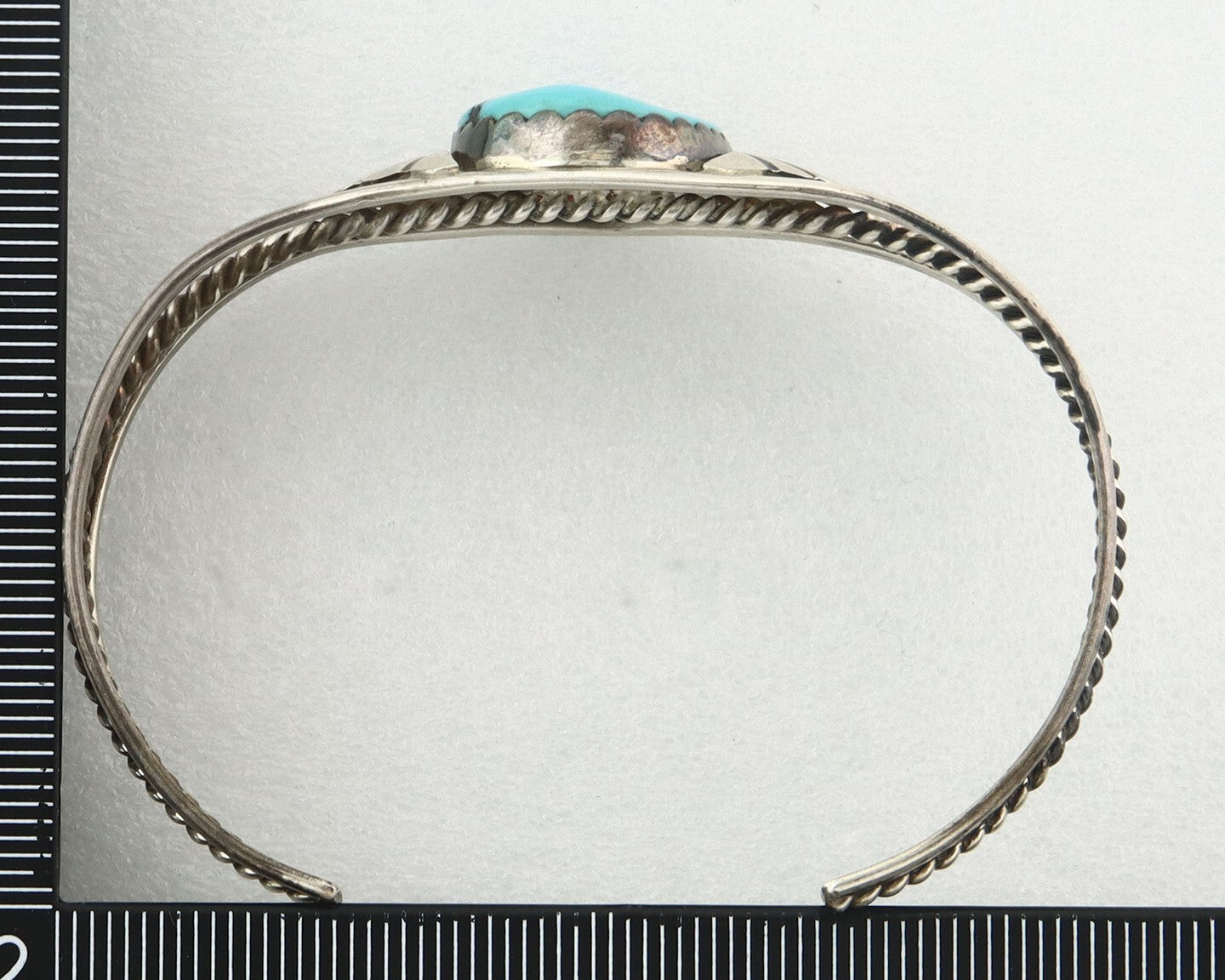 Vintage Navajo Bracelet 925 Silver Blue Turquoise Handmade