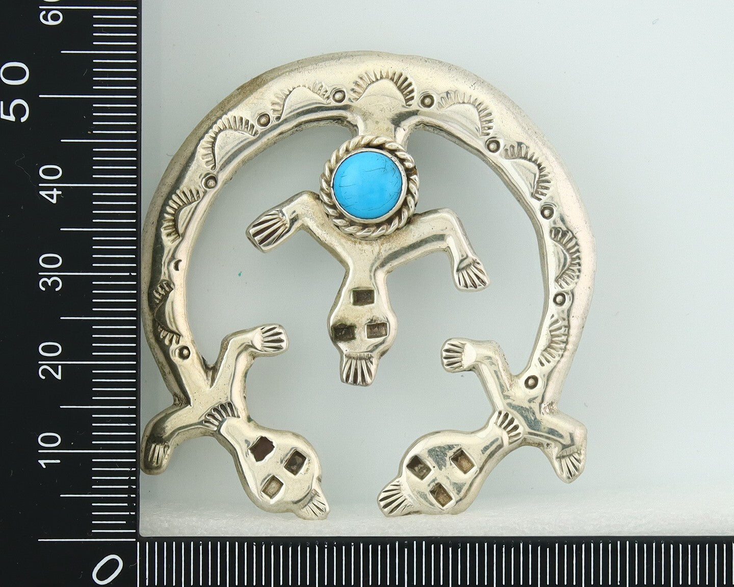 Navajo Sterling Silver Pendant Handmade Authentic Vintage C.80's