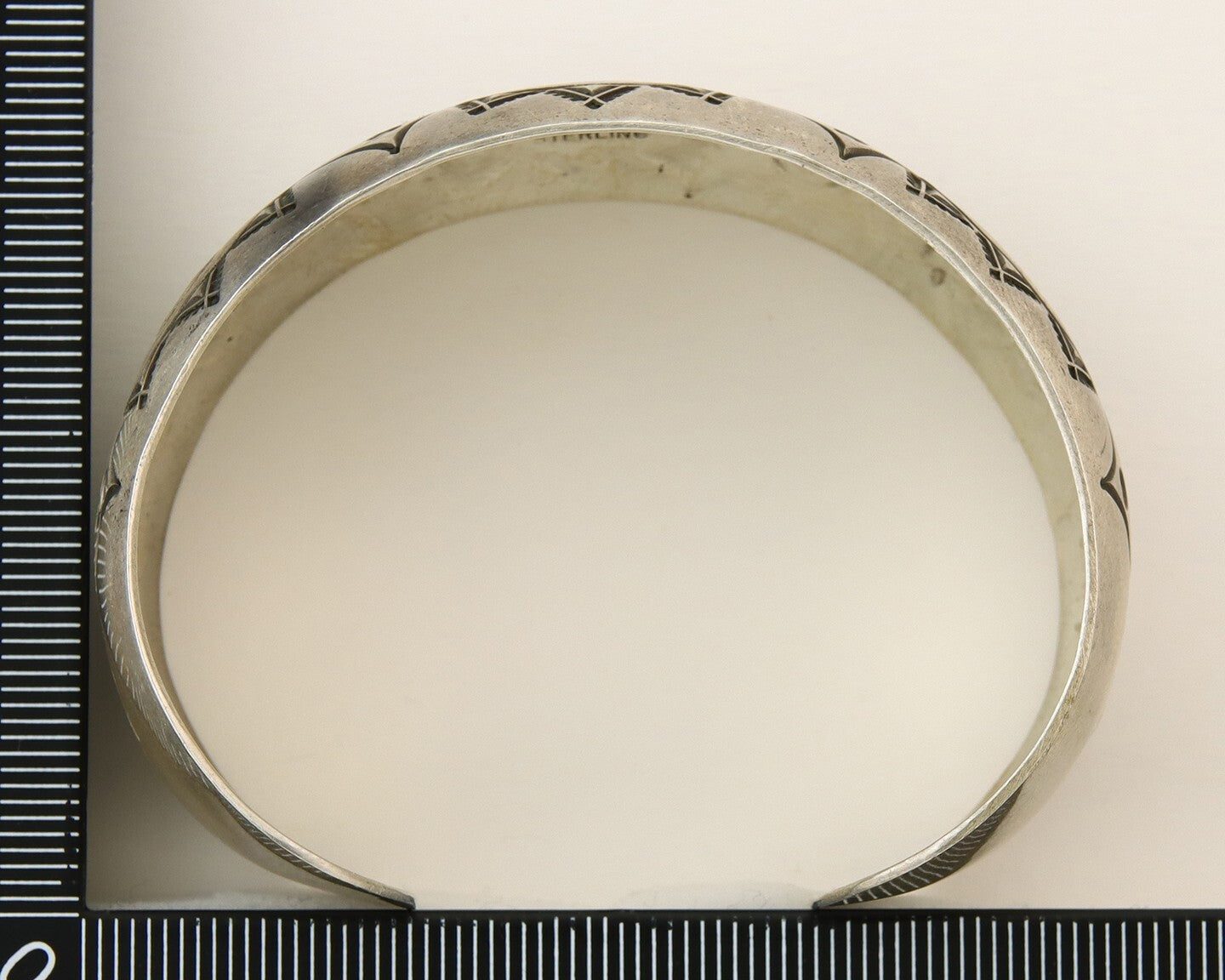Navajo Bracelet 925 Silver Handmade Artist Signed Wilbur Tracy C.80s