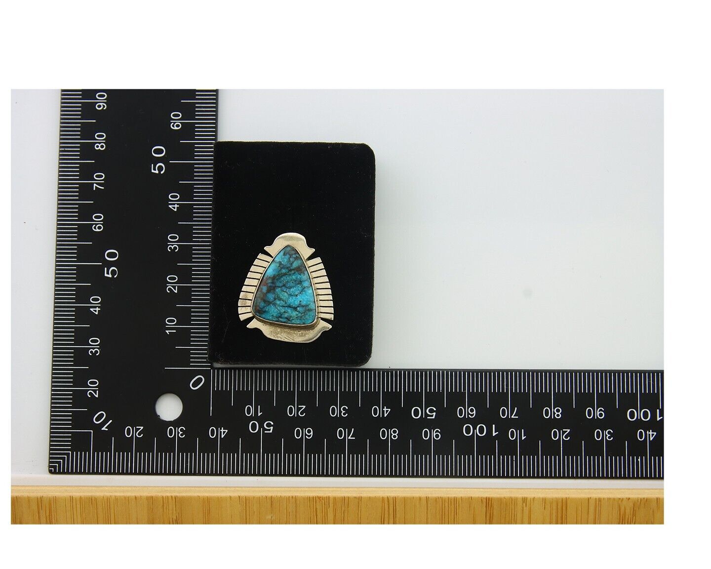 Navajo Earrings 925 Silver Natural Turquoise Artist Signed J Linkin C80s