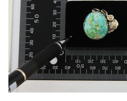 Navajo Ring 925 Sterling Royston Turquoise Native American Artist C.80's