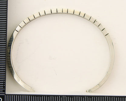 Navajo Bracelet 925 Silver Hand Stamped Signed M.C. ISASIB C.80's