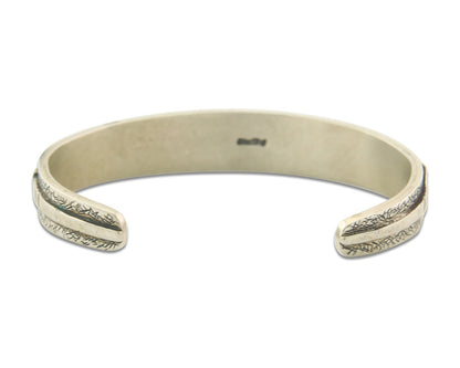 Vintage Navajo Bracelet 925 Silver Handmade Authentic Gemstone Kokopelli