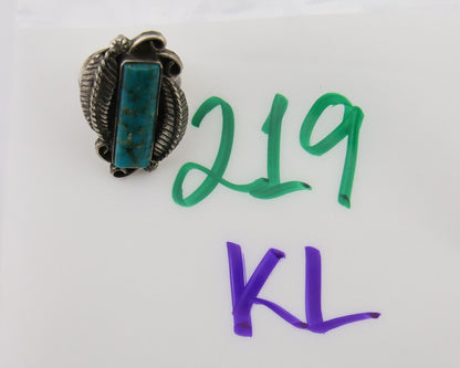 Navajo Handmade Ring 925 Silver Natural Turquoise Native Artist C.80's