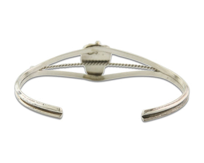 Vintage Navajo Bracelet 925 Silver Blue Turquoise Handmade