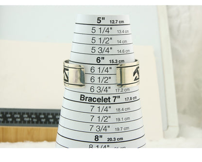 Navajo Bracelet 925 Silver Artist Signed Thomas Singer Cuff C.80's