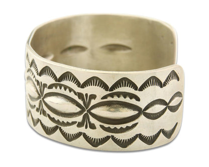 Navajo Bracelet 925 Silver Artist Signed Calvin Spencer Cuff C.80's