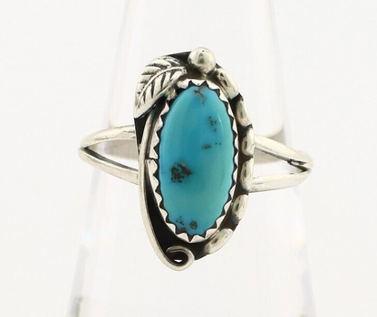 Navajo Ring 925 Silver Turquoise Artist Signed SkyStone Creations C.80's