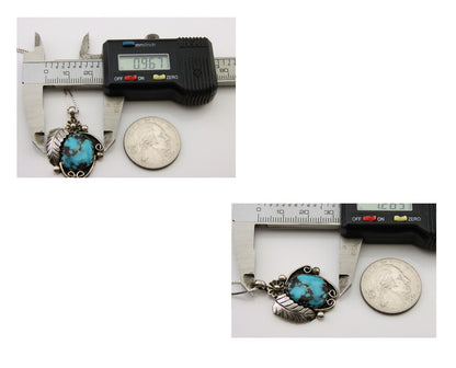 Navajo Necklace 925 Silver Natural Turquoise Native Artist C.80's