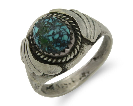 Navajo Ring 925 Silver Turquoise Turpen's Pawn Vault Artist Native C.80's