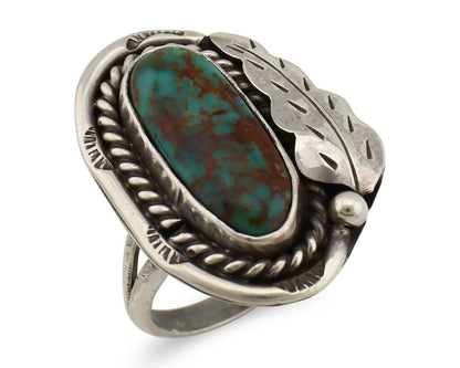 Navajo Handmade Ring 925 Silver Turquoise Native American Artist C.80's