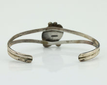 Navajo Slave Bracelet 925 Silver Arizona Turquoise Native American Artist C.80's