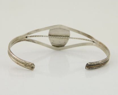 Navajo Paw Bracelet 925 Silver Blue Turquoise Native American Artist C.80's