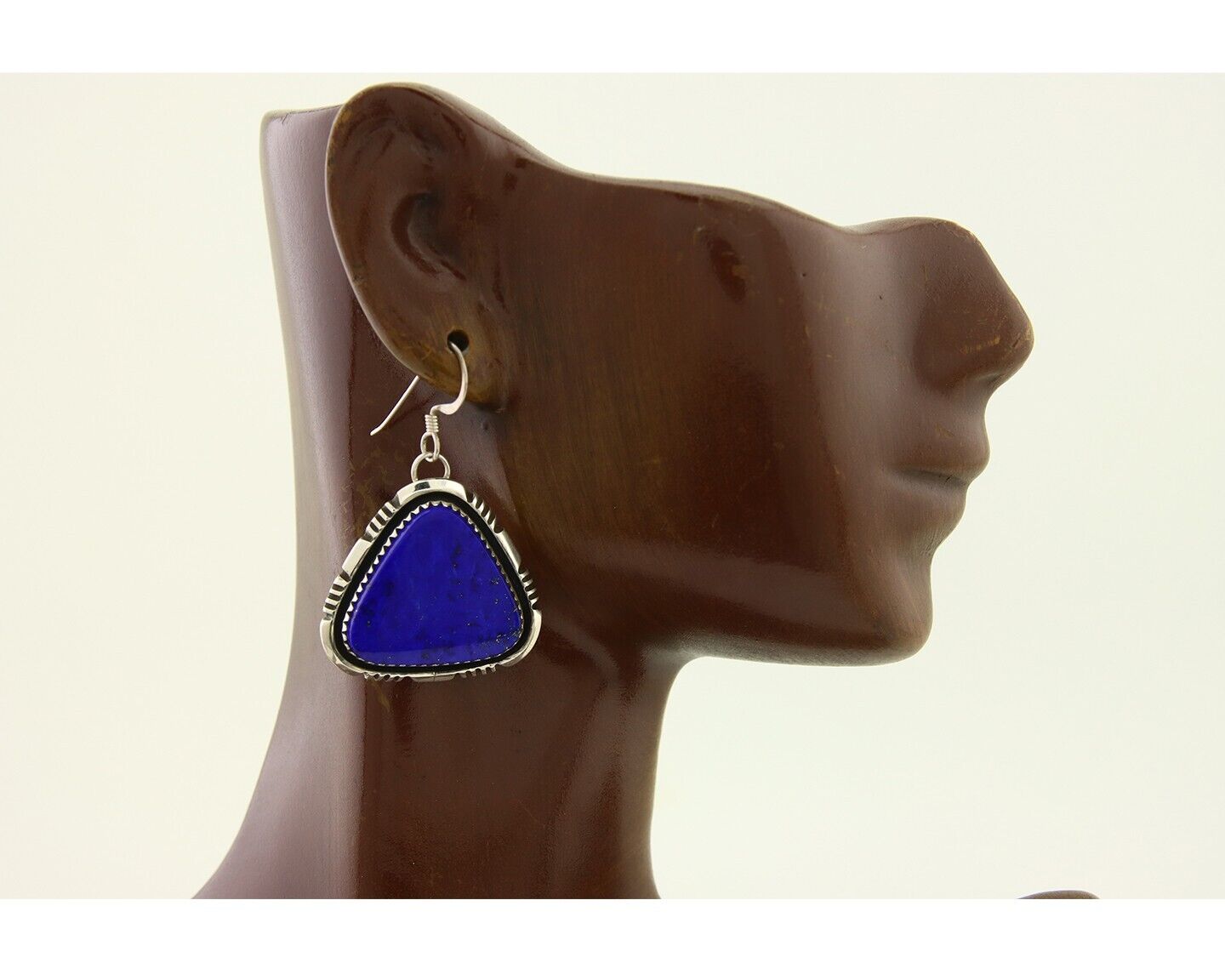 Navajo Pendant Earring Set 925 Silver Lapis Lazuli Signed William Denetdale C80s