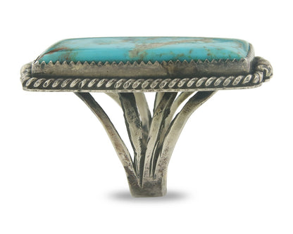 Vintage Ring 925 Sterling Authentic Turpen's Pawn Vault Turquoise Size 10