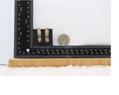 Navajo Earrings Sterling Silver & Gold Vintage Handmade