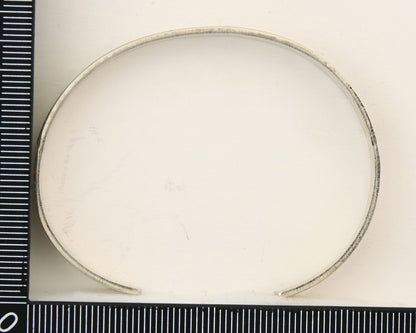 Navajo Bracelet 925 Silver & 12k Yellow Gold Plated Cuff Signed E C.80's