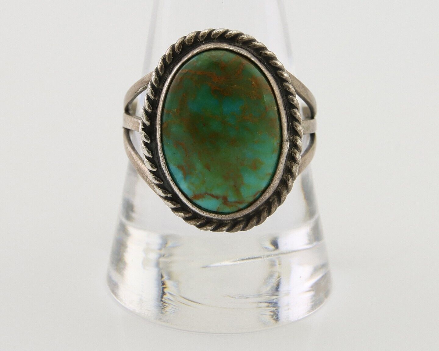 Navajo Handmade Ring 925 Silver Turquoise Native American Artist C.80's