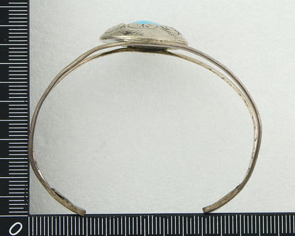 Vintage Navajo Bracelet 925 Silver Turquoise Traditional Handmade Authentic