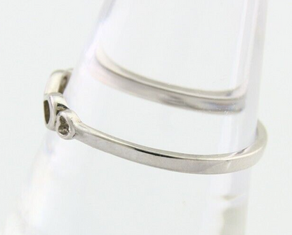 Infinity Heart Promise Ring 925 Solid Silver Size 8.0