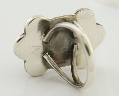 Navajo Handmade Ring 925 Silver Turquoise Native Artist C.80's