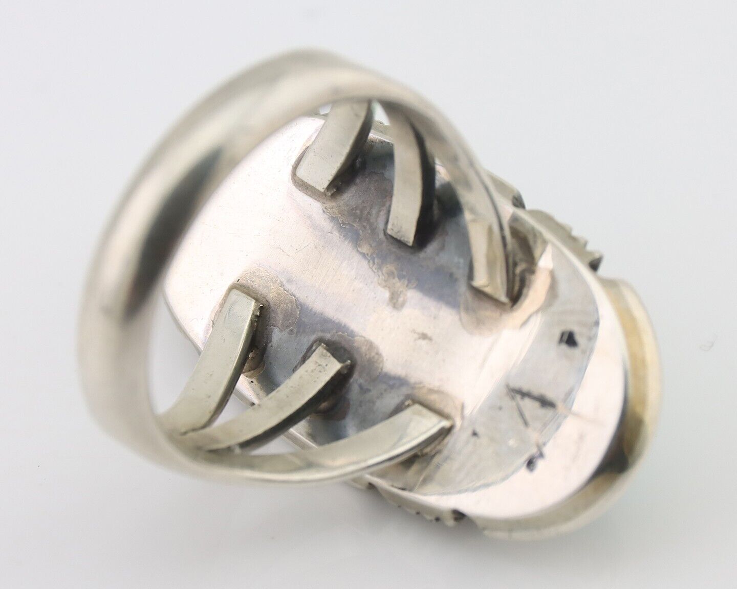 Navajo Ring 925 Silver Royston Turquoise Native American Artist C.80's
