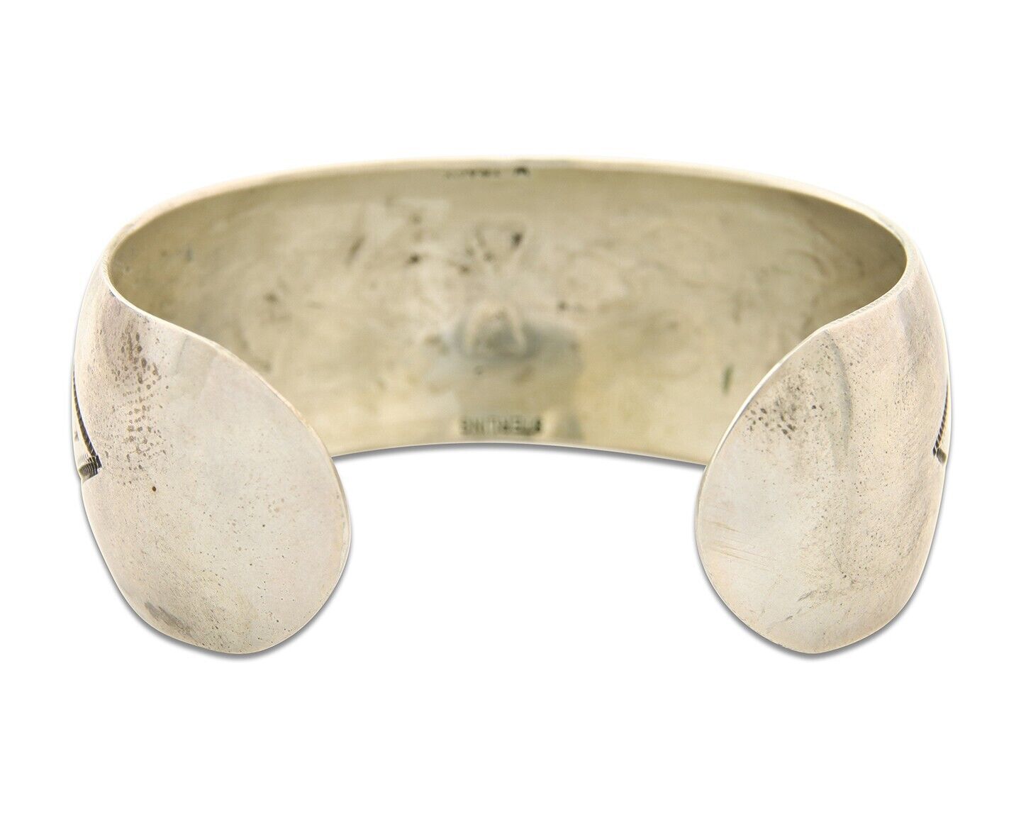 Navajo Bracelet 925 Silver Handmade Artist Signed Wilbur Tracy C.80's