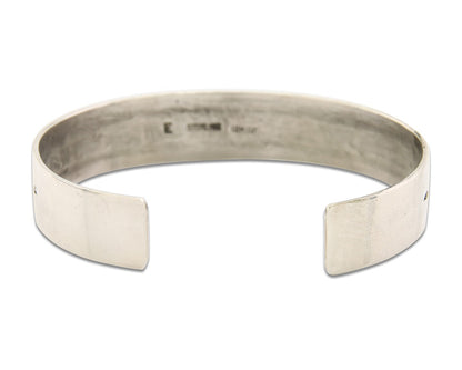 Navajo Bracelet 925 Silver & 12K Gold Cuff Artist Signed Randall Endito C.80's