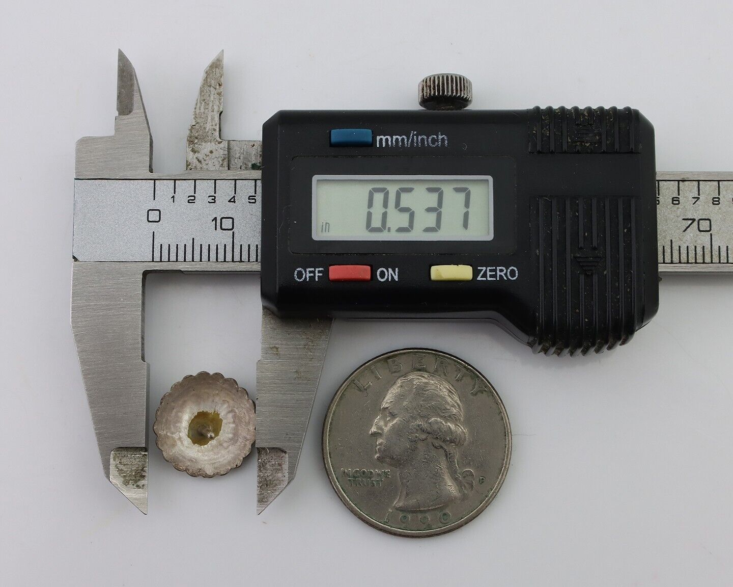 Navajo Small Shield Earrings 925 Silver Native American Artist C.80's