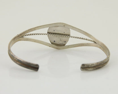 Navajo Paw Bracelet 925 Silver Blue Turquoise Native American Artist C.80's